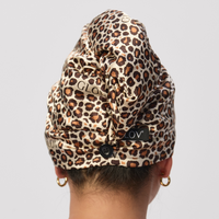 GLOV Dwustronny turban do włosów z mikrofibry i wegańskiej satyny, szybkie suszenie, anti-frizz –