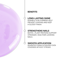 Lakier Lilac Luck Active – a delicate, semi-transparent lilac pink shade –