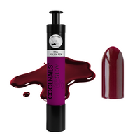 Classic Plum Noir polish – a deep wine-burgundy shade with a hint of ripe cherry –