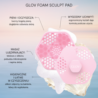 2-in-1 disc with handle for body washing and massage FOAM SCULPT PAD –