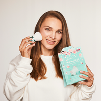 Ensemble de soins du visage et de maquillage avec pochette pratique Matcha Latte –