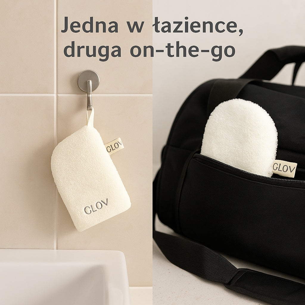 Rękawiczka do demakijażu i oczyszczania twarzy tylko przy użyciu wody GLOV® – 