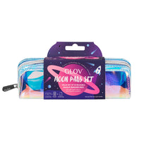 Moon Pads Set, ensemble de 10 disques réutilisables dans une trousse cosmétique holographique – 