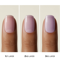 Lilac Luck Active nail polish – a delicate, semi-transparent lilac pink shade – 