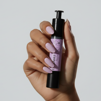 Active Lilac Luck nail polish – a delicate, semi-transparent lilac pink shade – 