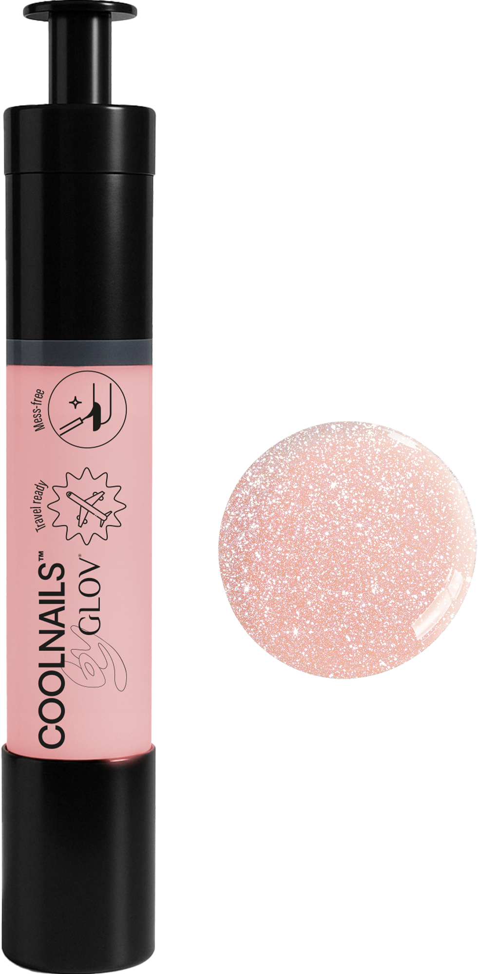Rose Quartz Active Nail Polish – Luminous Pink with Quartz Glow Effect