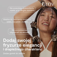 Zestaw gumek do włosów GLOV® Scrunchies Panterka – 