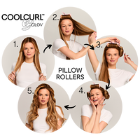 COOLCURL™  Pillow Rollers - Wałki do kręcenia włosów na zimno GLOV® – Zdrowie i uroda